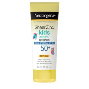 Neutrogena Sheer Zinc Kids Mineral Broad Spectrum SPF 50+ Sunscreen 88ml
